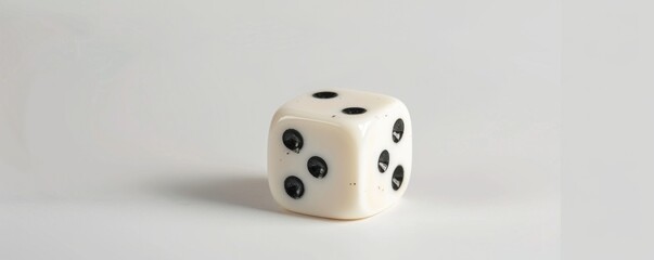 Game of chance gambling concept. Dice of luck with white background, featuring colorful dice in motion, symbolizing randomness and probability.