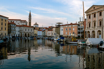 Piran is a beautiful medieval town on the Slovenian coast. Located on an elongated cape and washed...