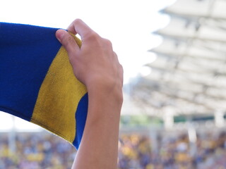 Kibic Arki Gdynia, Polska © EwaAF