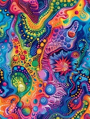 32 Emotional energy, vibrant fields, bright colors, hyper detailed