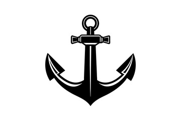 anchor silhouette vector illustration