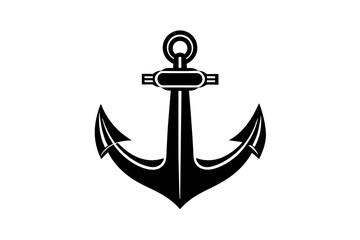 anchor silhouette vector illustration