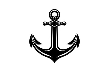 anchor silhouette vector illustration