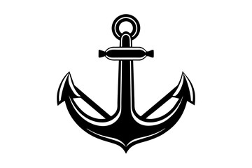 anchor silhouette vector illustration