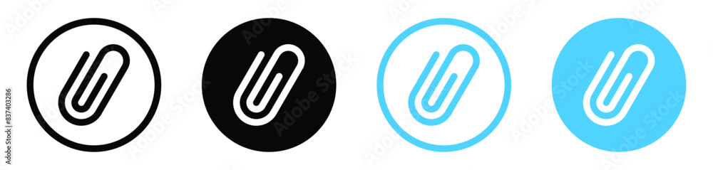Aufkleber link icon, paperclip icon. attached link file icon, internet web page url icon, attachment , documen