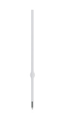 White rod for pen isolated on transparent and white background. Office concept. 3D render