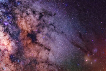 Milky way and Rho Ophiuchi complex