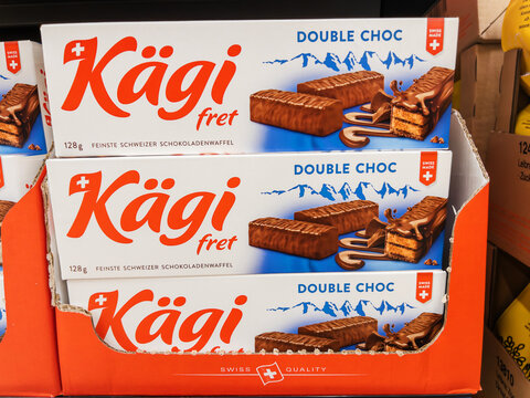 Swiss Kagi Fret Double Chocolate Wafers