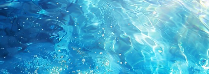 Fototapeta premium Azure water background. Calm blue water surface