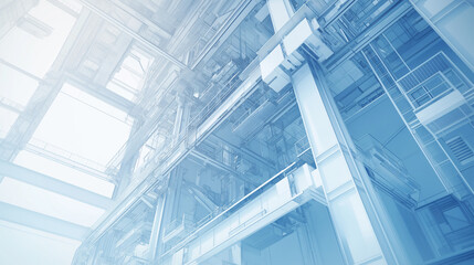 Obraz premium 鉄骨のマンションイメージ