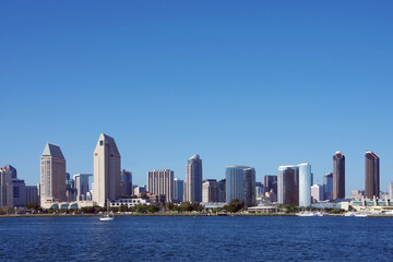Naklejka premium San Diego Skyline seen from Coronado Island