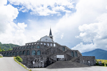 Caporetto, Slovenia. Monument to the memory of the first Italian war in Slovenia. The Italian army...