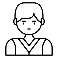 Obraz premium black line icon titled Miscellaneous