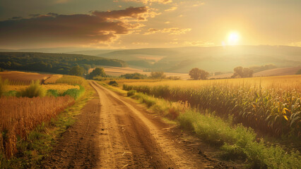 Sunny Serenity: Magnificent Cannabis Fields under Natural Light