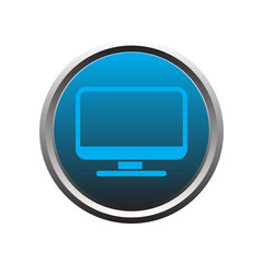 Illustration Vector graphic of monitor icon template