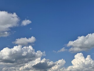 Large Fluffy Clouds in Sky