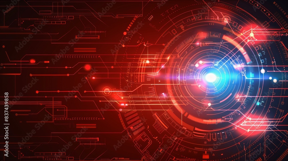 Aufkleber abstract technology background. futuristic user interface. vector illustration for your design
