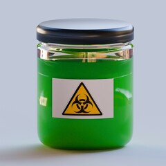 biohazard glass jar good video quality from the front