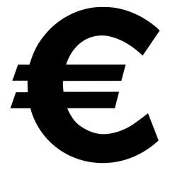 euro symbol on a white background