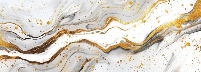White and gold marble texture background. Luxury marble surface