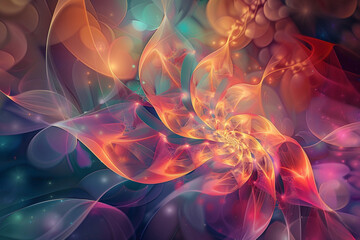 Fototapeta premium abstract fractal background.Modern futuristic pattern. 