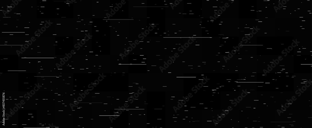 Poster tv video noise texture template. rippled video tape background. glitch vhs pixel noise wallpaper. lo