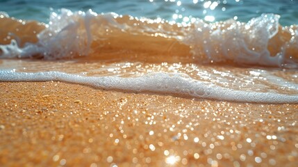 Fototapeta premium Sands of Serendipity: Abstract Interpretations of Coastal Waves