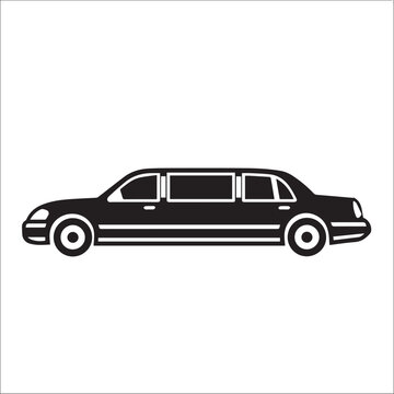 recommend clip art: Limousine in cartoon, doodle style . Image for t-shirt, web, mobile apps and ui. Isolated 2d vector illustration in logo, icon, sketch style, Eps 10, black and white. AI Generative