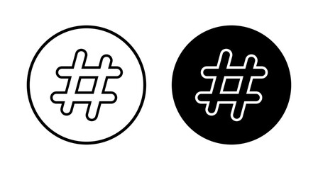 Hashtag icon vector isolated on white background. hashtag vector icon