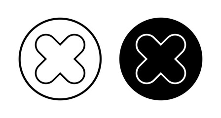 Fototapeta premium Close icon vector isolated on white background. Delete icon. remove, cancel, exit symbol