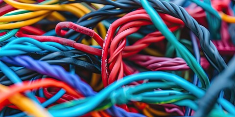 Create visually stunning designs with vibrant colors and interconnected elements, capturing attention effortlessly.