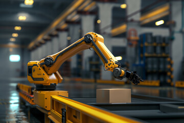 Robotic arm for packing with producing and maintaining logistics systems