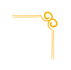 Corner Border Frame Hand drawn Vector 