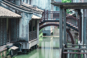 Fototapeta premium Beautiful landscape of China acient town Wuzhen