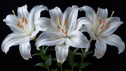 Fototapeta premium white lily flower