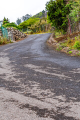 Carretera en la Corujera, Tenerife.