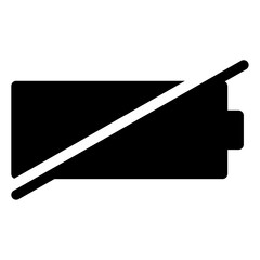 empty battery icon 