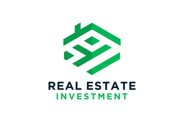 Letter Y for Real Estate Remodeling Logo. Construction Architecture Building Logo Design Template Element.