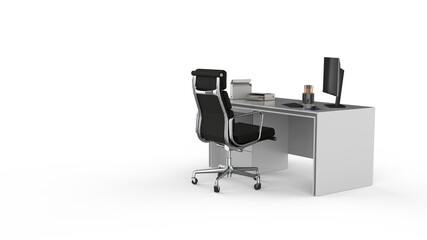 office chair and table