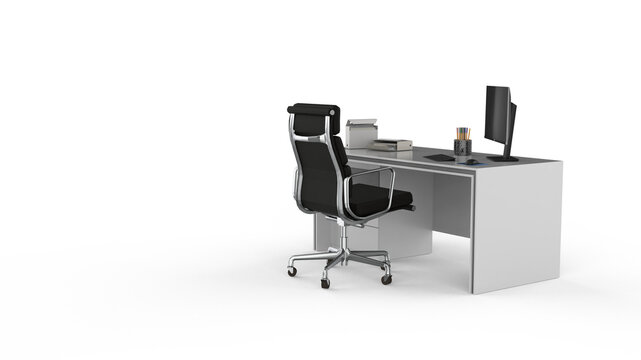 office chair and table