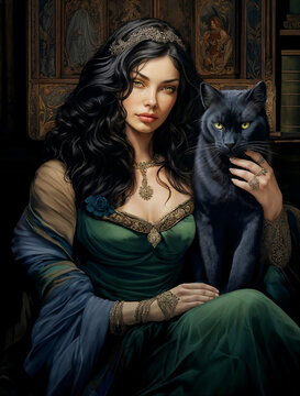 Morgana - The Malevolent Half-Sister of King Arthur - Mixed Media