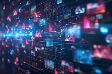 Fototapeta premium Exploring Digital Content