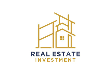 Letter A for Real Estate Remodeling Logo. Construction Architecture Building Logo Design Template Element.