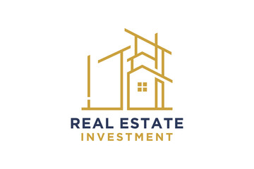 Letter J for Real Estate Remodeling Logo. Construction Architecture Building Logo Design Template Element.