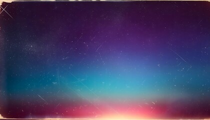 Vintage distressed photo with light leaks, film grain, dust, and scratches overlay, featuring a vignette border. This analog retro effect background provides ample copy space.