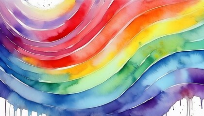 Rainbow watercolor background.






