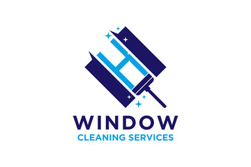 Letter K Window Cleaning Logo Design