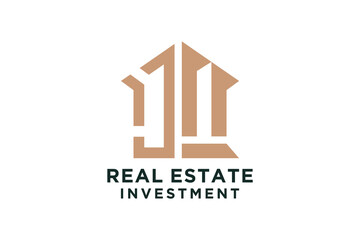 Letter J for Real Estate Remodeling Logo