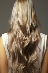 Naklejka premium shiny blonde hair