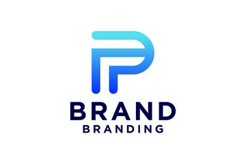 Letter P icon Logo Template